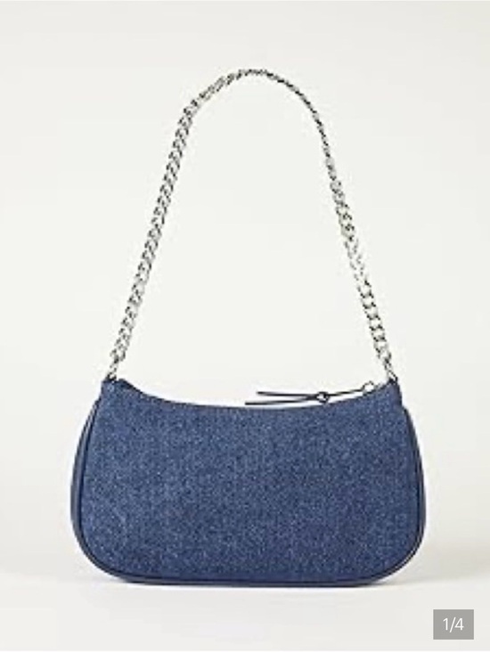 The Drop Handbags - Denim Chain Shoulder Bag